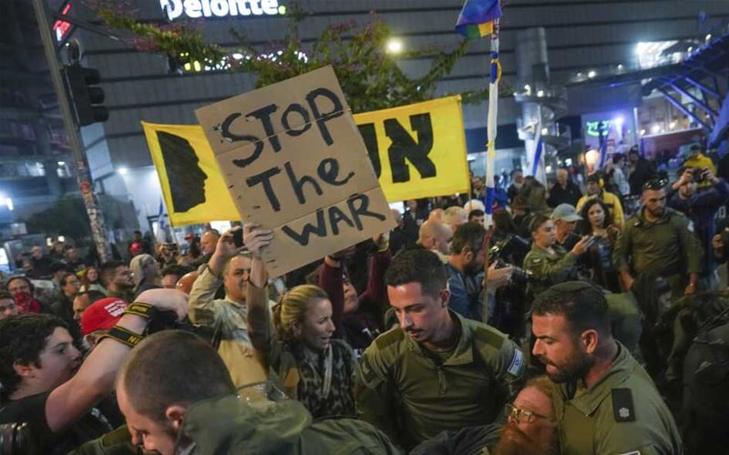 Destruction in Gaza following Israeli airstrikes amid ongoing conflict